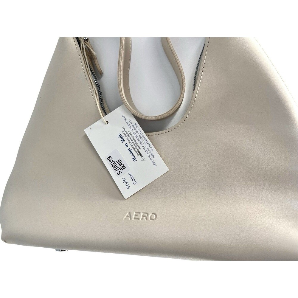 Aeropostale Bone Mini Hobo Shoulder Bag Purse Y2K Minimalist NWT - Picture 4 of 8